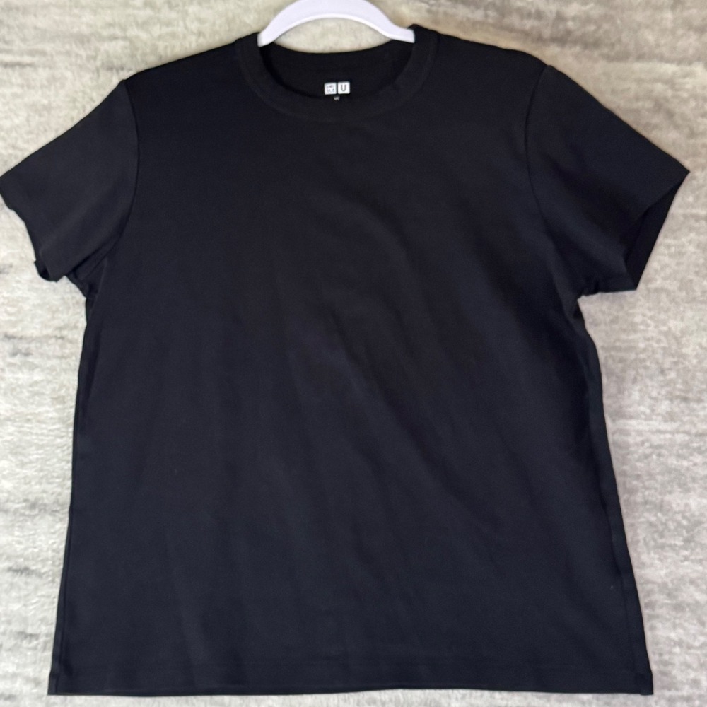 Uniqlo U Black Crew Neck Short Sleeve Cotton T-Shirt XL 241-414443 Lemaire